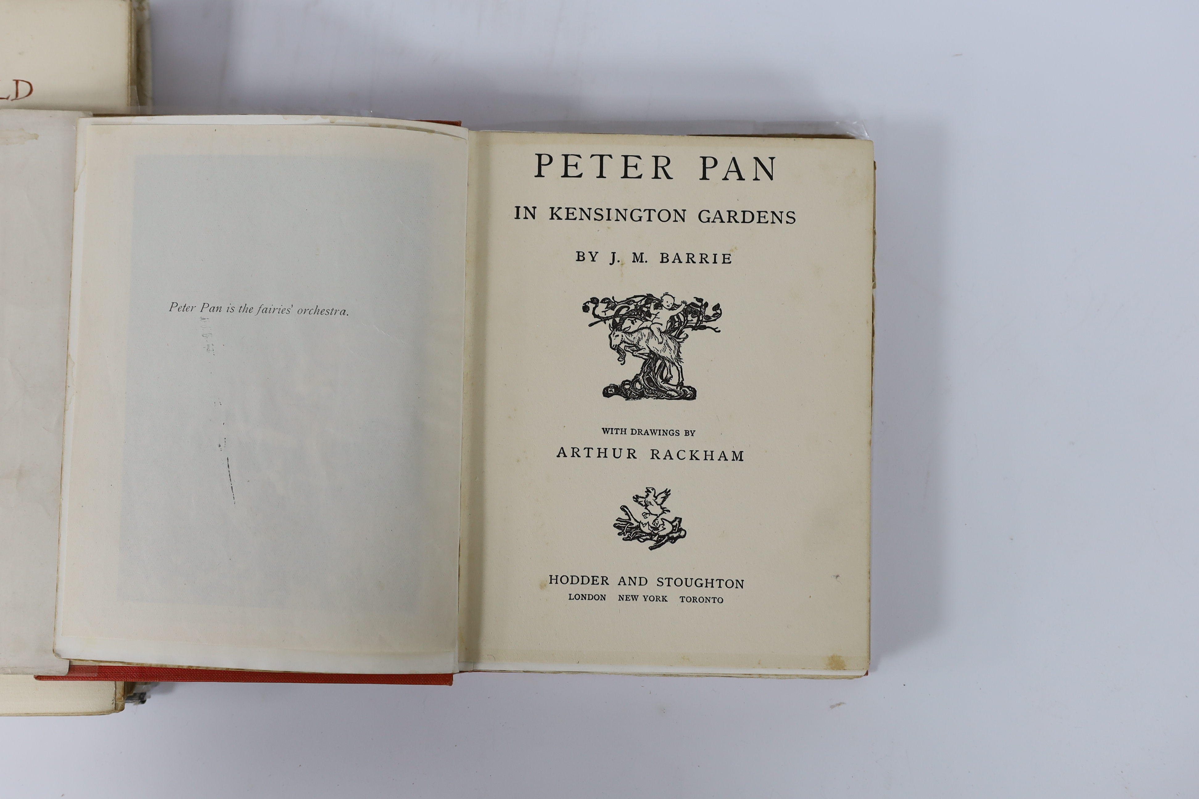Rackham, Arthur (illustrator) - Eight works - Goldsmith, Oliver- The Vicar of Wakefield, 1st edition,4to, cloth gilt with torn d/j, school prize inscription to half title, 1929